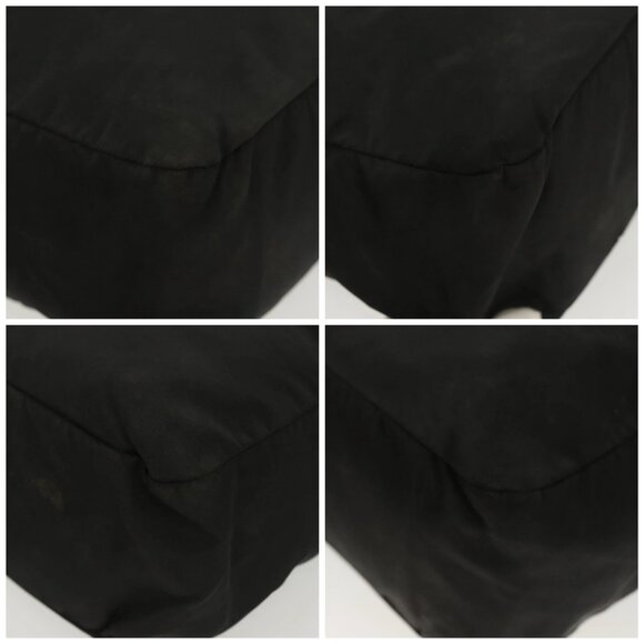 PRADA Hand Bag Nylon Black Silver Auth - Picture 15 of 16